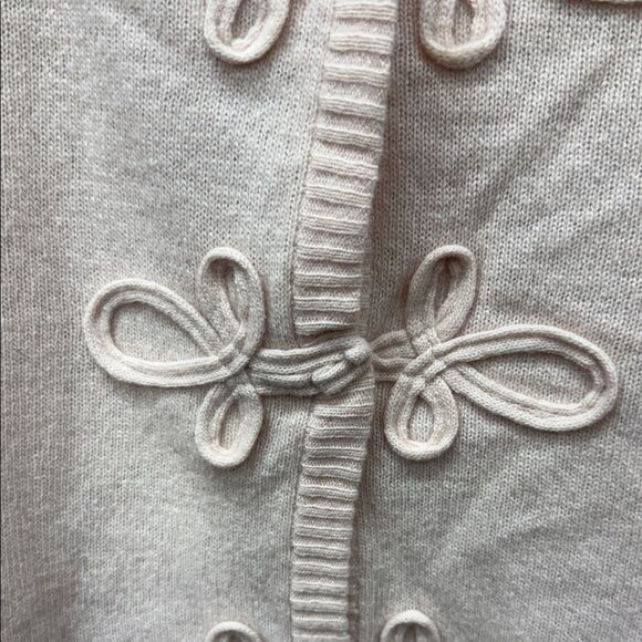 Vintage Contemporaine Elegant Salmon wool  Top with Decorative Accents Sz L - Picture 3 of 4